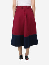 Load image into Gallery viewer, Red belted two-tone skirt - size IT 42 Skirts Marni 
