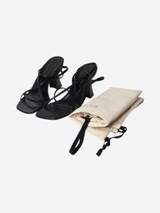 By Far Black square-toe sandal heels - size EU 37