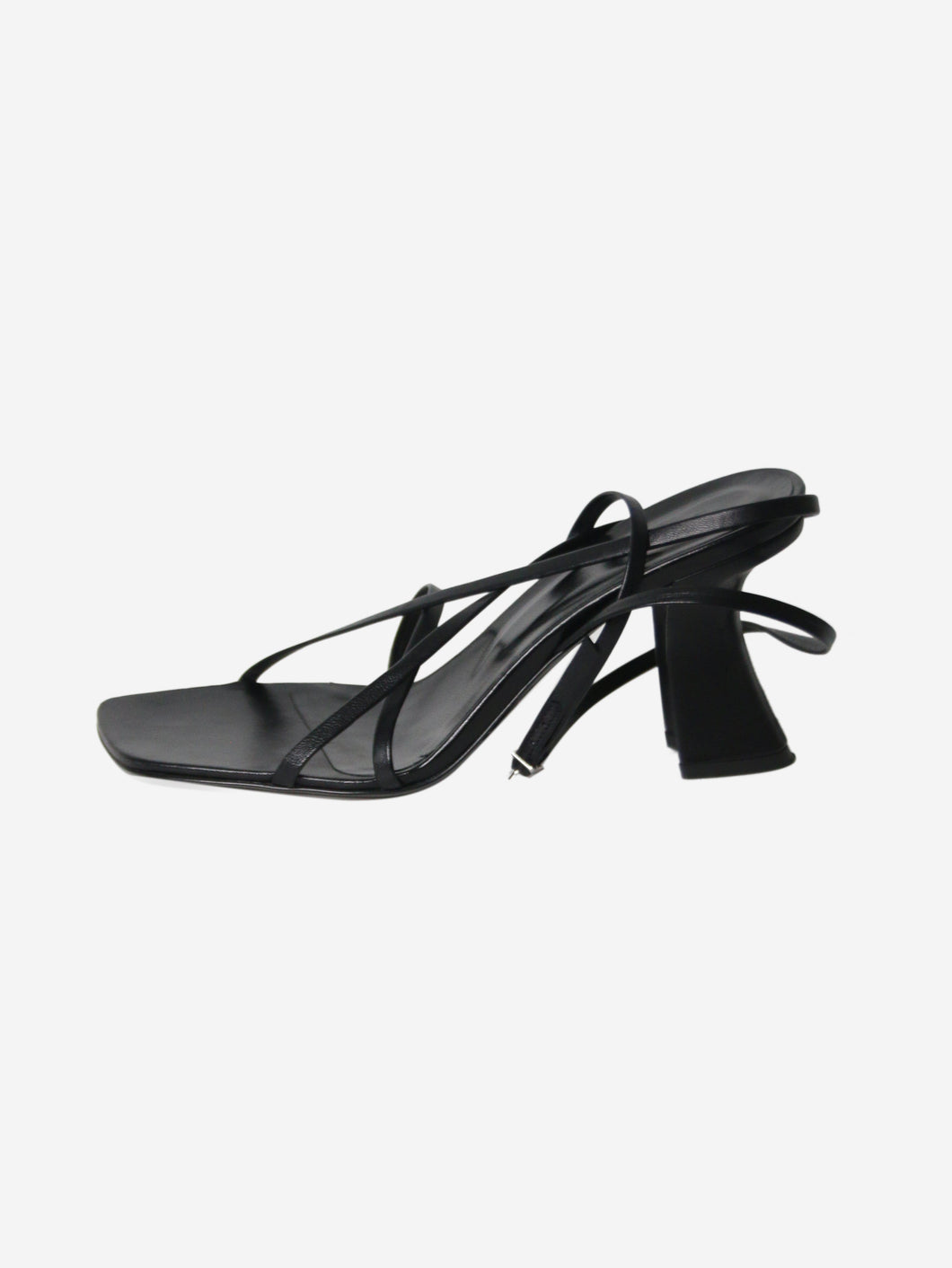 Black square-toe sandal heels - size EU 37 Heels By Far 