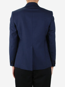 Joseph Blue contrast-lapel blazer - size FR 36