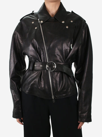Black leather biker jacket - size IT 40 Coats & Jackets Maison Margiela 
