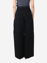 Load image into Gallery viewer, Black high-rise cut textured trousers - size UK 4 Trousers Loewe 
