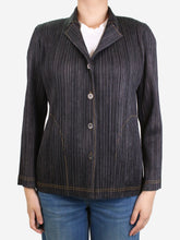 Load image into Gallery viewer, Pleats Please Grey pleated shirt - size UK 8 Tops Pleats Please 
