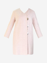 Load image into Gallery viewer, Chanel pre-owned pink textured button details coat - size UK 14 Coats &amp; Jackets Chanel 
