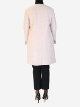 Load image into Gallery viewer, Chanel pre-owned pink textured button details coat - size UK 14 Coats &amp; Jackets Chanel 
