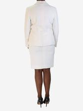 Load image into Gallery viewer, Cream sparkly tweed blazer and skirt set - size FR 42 Sets Chanel 
