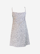 Load image into Gallery viewer, White sparkly patterned slip dress - size FR 40 Dresses Chanel 

