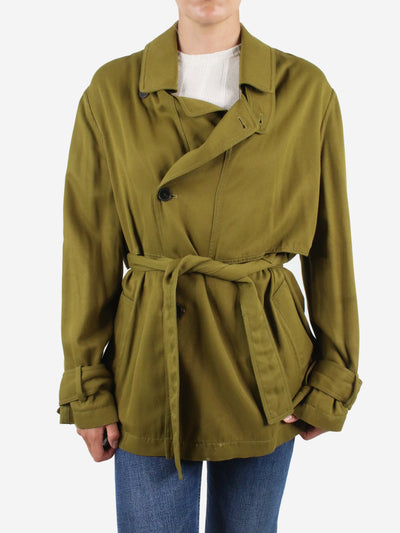 Green belted jacket - size FR 36 Coats & Jackets Haider Ackermann 