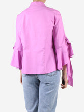 Load image into Gallery viewer, Pink/lilac long-sleeved shirt - size UK 12 Shirt CH Carolina Herrera 
