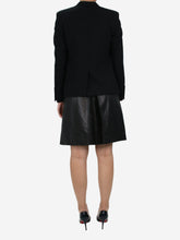 Load image into Gallery viewer, Black pleated leather skirt - size US 6 Skirts Burberry 

