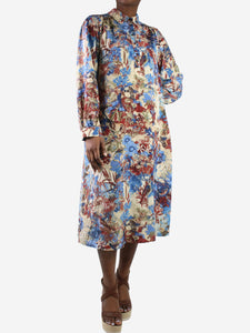 Momoni Multicoloured silk floral dress - size IT 44