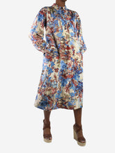 Load image into Gallery viewer, Multicoloured silk floral dress - size IT 44 Dresses Momoni 
