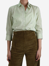 Load image into Gallery viewer, Green striped shirt - size IT 40 Tops Loro Piana 
