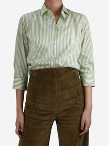 Loro Piana Green striped shirt - size IT 40