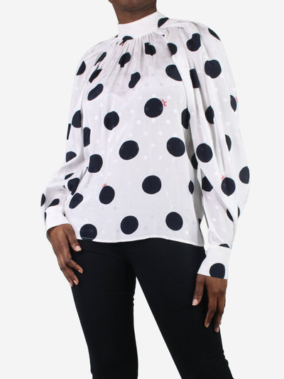 White polka dot blouse - size IT 42 Tops MSGM 