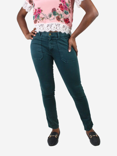 Green pocket jeans - size UK 10 Trousers Ba&sh 