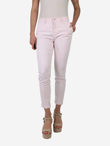 J Brand Pink slim trousers - size UK 6