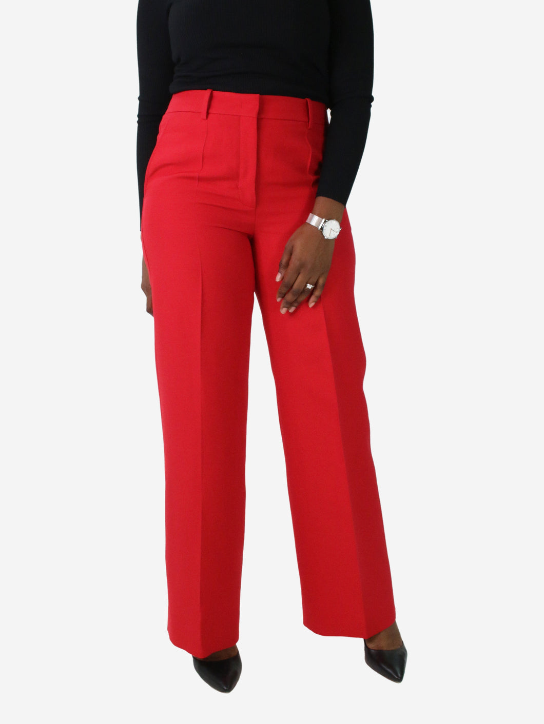 Red pocket trousers - size IT 42 Trousers Valentino 