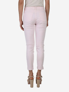J Brand Pink slim trousers - size UK 6