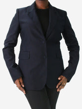 Load image into Gallery viewer, Blue Single breasted blazer - size UK 14 Coats &amp; Jackets Gabriela Hearst 
