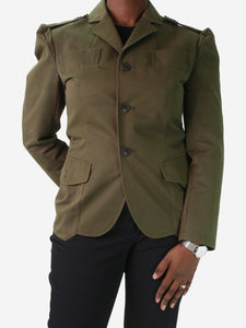 Y-3 Green military jacket - size L