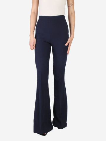 Blue high-rise flared trousers - size UK 8 Trousers Safiyaa 