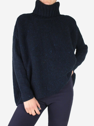 Blue wool-cashmere jumper - size M Knitwear Bamford 