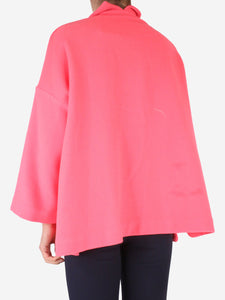 Daniela Gregis Pink knitted open jacket - size UK 12