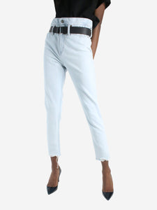 Iro Blue belted straight-leg jeans - size W24