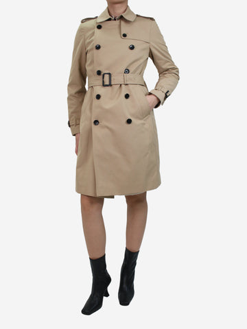 Neutral belted double-breasted trench coat - size UK 12 Coats & Jackets Burberry 