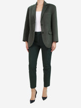 Load image into Gallery viewer, Green slim trousers - size UK 10 Trousers Celine 

