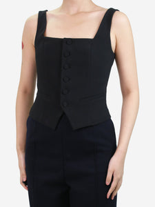 Paige Black waistcoat top - size US 2