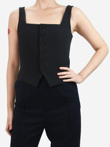 Paige Black waistcoat top - size US 2