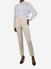 Load image into Gallery viewer, Cream tailored trousers - size FR 34 Trousers Givenchy 
