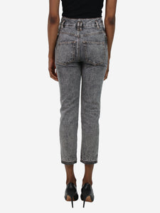 Isabel Marant Etoile Grey acid wash utility jeans - size FR 34