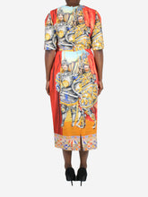Load image into Gallery viewer, Red printed midi dress - size UK 14 Dresses Dolce &amp; Gabbana 
