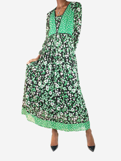 Green floral printed maxi dress - size FR 36 Dresses Claudie Pierlot 