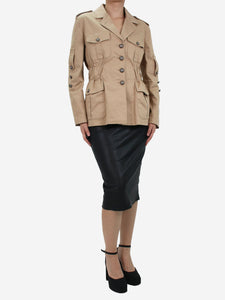 Dolce & Gabbana Neutral buttoned jacket - size IT 42