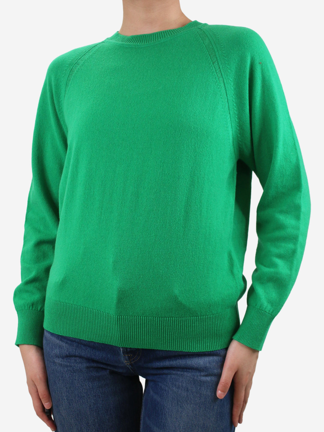 Green crewneck sweater - size S Knitwear Barrie 