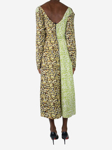 Stine Goya Multi floral printed maxi dress with slip - size S
