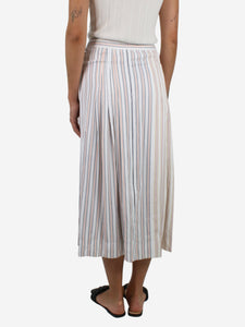 Victoria Beckham Multicoloured striped midi skirt - size UK 8