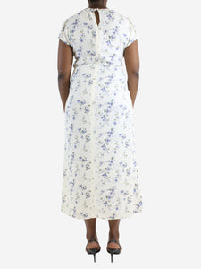 Reformation White floral printed dress - size US 10
