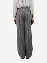 Load image into Gallery viewer, Grey striped trousers - size UK 6 Trousers Christian Dior 

