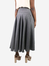 Load image into Gallery viewer, Grey wool blend skirt - size M Skirts Bamford 
