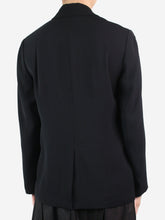 Load image into Gallery viewer, Black double-breasted blazer - size UK 8 Coats &amp; Jackets Vince 
