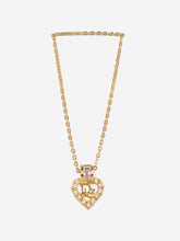 Load image into Gallery viewer, Gold heart pendant necklace Jewellery Christian Dior 
