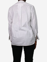 Load image into Gallery viewer, White long sleeve blouse - size UK 10 Tops Really Wild 

