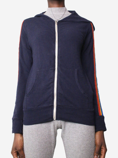 Navy stripe printed hoody - size XS Tops Monrow 