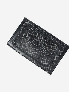 Alaia Black studded envelope clutch