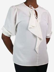 Etro Cream puff-sleeved blouse - size IT 44